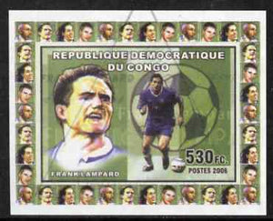 Congo 2006 Footballers #3 Frank Lampard imperf sheetlet cto used