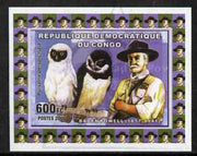 Congo 2006 Baden Powell #2 with Spectacled Owl imperf sheetlet cto used