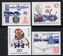 Germany - East 1978 Soviet - East German Space Flight (2nd issue) perf set of 4 unmounted mint, SG E2069-72