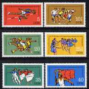 Germany - East 1977 Gymnastics & Athletic Meeting perf set of 6 unmounted mint, SG E1956-61