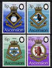 Ascension 1972 Royal Naval Crests - 4th series perf set of 4 unmounted mint, SG 154-7