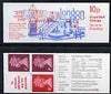 Great Britain 1979-80 London 1980 10p booklet complete including 'Large flaw on neck' on 1p, R1/2, SG spec UMFB11b