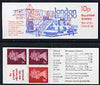 Great Britain 1979-80 London 1980 10p booklet complete including 'Vert scratch behind Queen's Neck' on 1p, R1/2, SG UMFB11var
