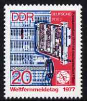 Germany - East 1977 World Telecommunication Day 20pf unmounted mint, SG E1935