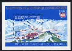 Germany - East 1975 Innsbruck Olympic Games perf m/sheet unmounted mint, SG MSE1820