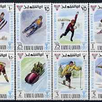 Umm Al Qiwain 1968 Grenoble Olympic Games perf set of 8 unmounted mint, Mi 233-40