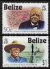 Belize 1974 Birth Centenary of Sir Winston Churchill perf set of 2 unmounted mint SG 396-97