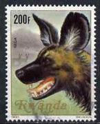 Rwanda 1981 Hunting Dog 200f fine cds used, SG1056
