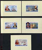 Malagasy Republic 1976 USA Bicentenary (1st issue) the set of 5 imperf deluxe sheets unmounted mint, as SG 305-309