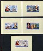 Malagasy Republic 1976 USA Bicentenary (1st issue) the set of 5 imperf deluxe sheets unmounted mint, as SG 305-309