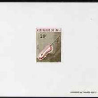 Mali 1973 Guitar 20f (Musical Instrument) imperf deluxe sheet on ungummed paper in issued colours, as SG 422