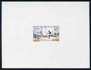 Mali 1963 Football 85f (Youth Week) imperf deluxe sheet on ungummed thin card in issued colours, as SG 68