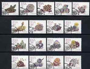 South Africa 1988 Succulents perf set of 17 values (ex 21c) fine used with special cancel, SG 654-68a