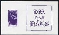 Brazil 1967 Mother's Day (Madonna & Child) imperf m/sheet, unmounted mint SG MS1175