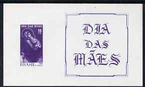 Brazil 1967 Mother's Day (Madonna & Child) imperf m/sheet, unmounted mint SG MS1175