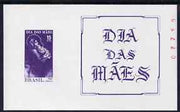 Brazil 1967 Mother's Day (Madonna & Child) imperf m/sheet numbered in red, unmounted mint as SG MS1175