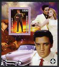 Palestine (PNA) 2007 Elvis Presley perf m/sheet with Scout Logo, unmounted mint. Note this item is privately produced and is offered purely on its thematic appeal