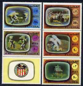 Fujeira 1972 Apollo 16 perf set of 5 unmounted mint, Mi 890-94