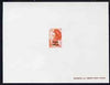 St Pierre & Miquelon 1982 Overprint on Liberty 30c Epreuve deluxe proof sheet in issued colours unmounted mint, as SG 555