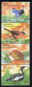 India 2006 Endangered Birds perf se-tenant strip of 4 unmounted mint