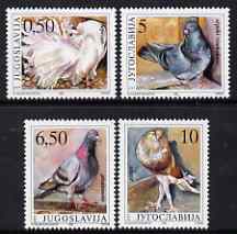 Yugoslavia 1990 Pigeons perf set of 4 unmounted mint SG 2637-40