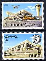 Dubai 1971 Opening of Dubai International Airport perf set of 2 unmounted mint, SG 372-3