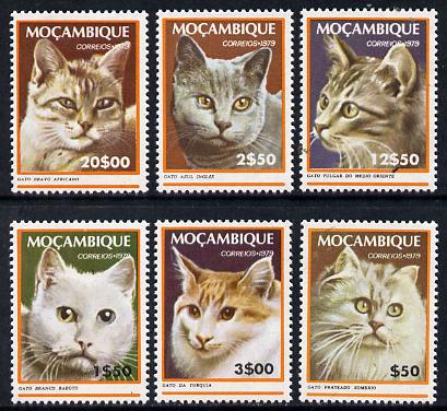 Mozambique 1979 Domestic Cats set of 6,unmounted mint SG 740-45