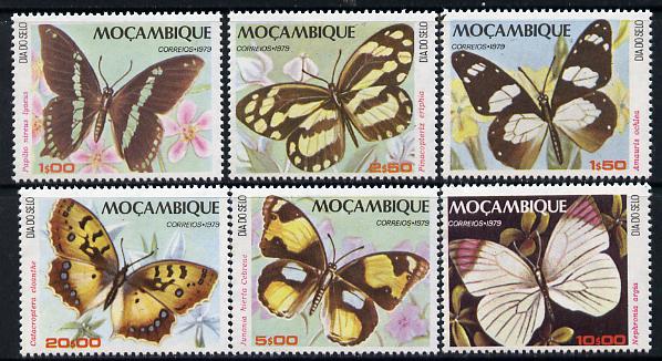 Mozambique 1979 Stamp Day (Butterflies) set of 6 unmounted mint SG 791-96