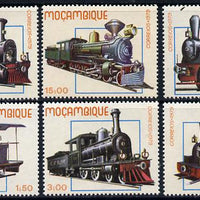 Mozambique 1979 Early Locomotives set of 6 unmounted mint SG 779-84