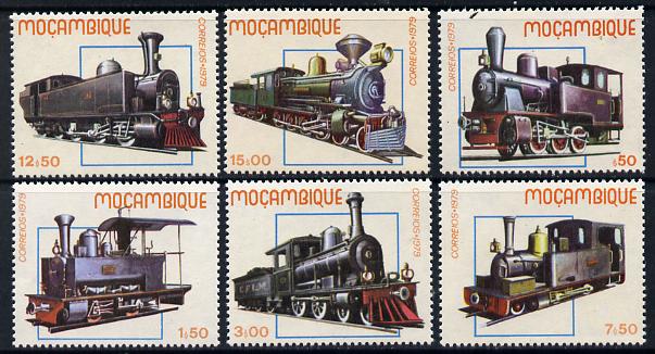 Mozambique 1979 Early Locomotives set of 6 unmounted mint SG 779-84