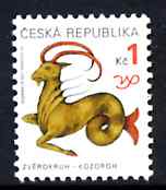 Czech Republic 1998-2001 Signs of the Zodiac - 1k Capricorn the Goat unmounted mint SG 208