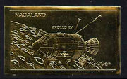Nagaland 1972 Apollo 15 2ch value embossed in gold foil (imperf) unmounted mint