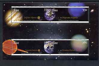 Ireland 2007 The The Planets perf m/sheet containing 2 se-tenant pairs, unmounted mint
