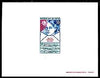 Niger Republic 1974 Centenary of Universal Postal Union 50f imperf die proof in issued colours on card, as SG 543