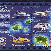 Jersey 1994 25th Anniversary of Jersey Postal Administration perf m/sheet unmounted mint SG MS 679