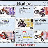 Isle of Man 1993 Manx Motor Cycling Events perf m/sheet unmounted mint SG MS 572