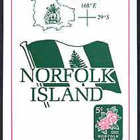 Norfolk Island 1995 Flowers $1.50 booklet complete & fine SG SB7