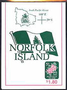 Norfolk Island 1995 Flowers $1.50 booklet complete & fine SG SB7