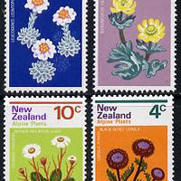 New Zealand 1972 Alpine Flowers set of 4 unmounted mint, SG 983-86*