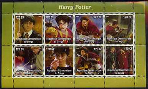 Congo 2004 Harry Potter perf sheetlet containing 8 values, unmounted mint