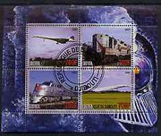 Djibouti 2007 Railways & Concorde #1 perf sheetlet containing 4 values fine cto used