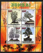 Djibouti 2007 Bonsai perf sheetlet containing 4 values fine cto used