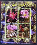 Malawi 2007 Cactii perf sheetlet containing 4 values fine cto used