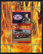 Djibouti 2007 Scouts & Fire Engines #3 perf s/sheet containing 2 values fine cto used
