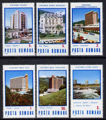 Rumania 1986 Spa Hotels set of 6 (SG 5031-6)*