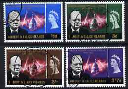 Gilbert & Ellice Islands 1966 Churchill Commem perf set of 4 fine cds used, SG106-9