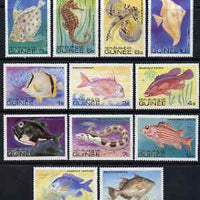 Guinea - Conakry 1980 Fishes perf set of 12 unmounted mint SG 1026-37