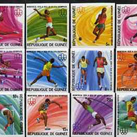 Guinea - Conakry 1976 Montreal Olympic Games imperf set of 12 from a limited printing unmounted mint as SG 894-905