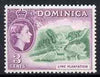 Dominica 1954-62 Lime Plantation 3c (from def set) fine unmounted mint SG143