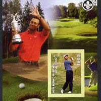 Benin 2007 Tiger Woods imperf m/sheet with Scout Logo, unmounted mint